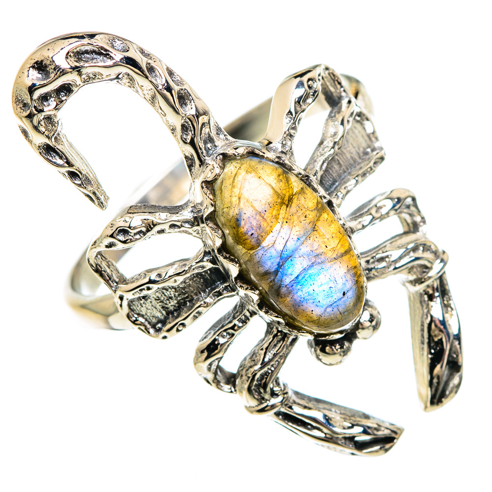 Labradorite Rings handcrafted by Ana Silver Co - RING84781