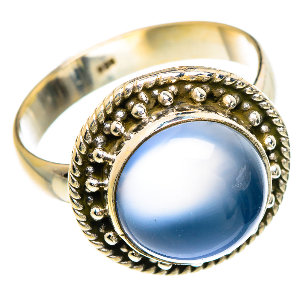 Aqua Chalcedony Rings handcrafted by Ana Silver Co - RING84782