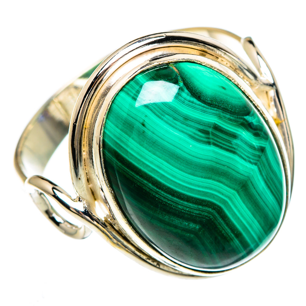 Malachite Rings handcrafted by Ana Silver Co - RING84792