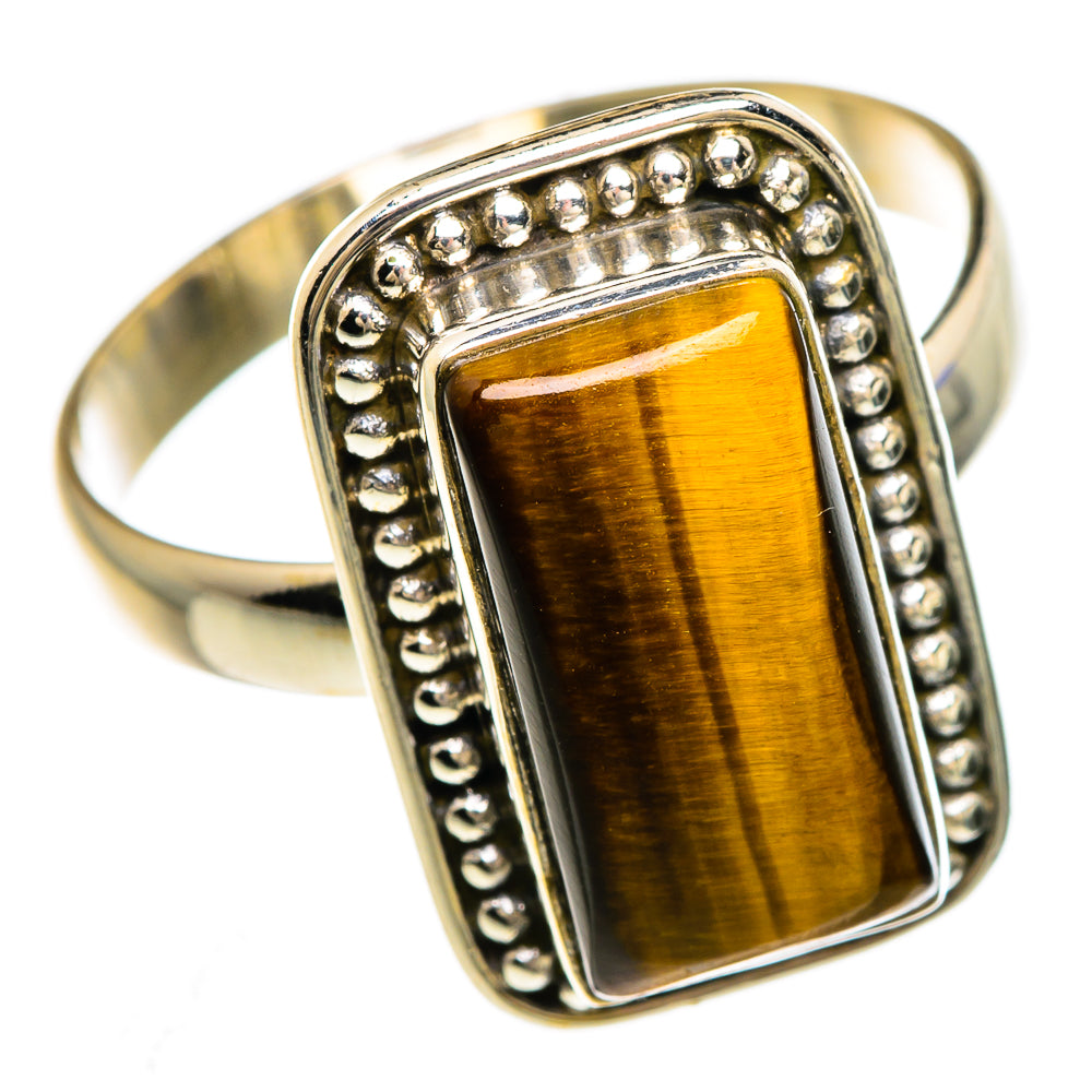 Tiger Eye Rings handcrafted by Ana Silver Co - RING84795