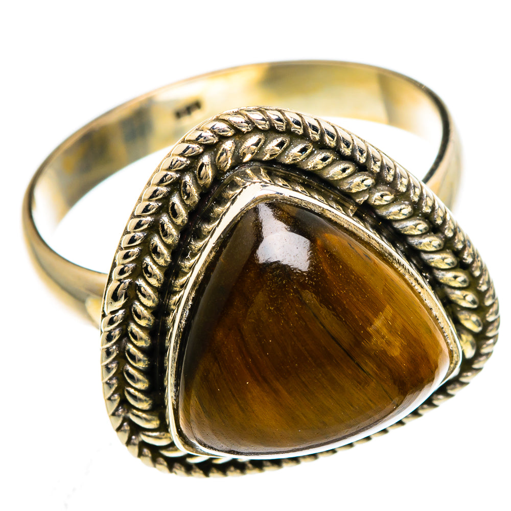 Tiger Eye Rings handcrafted by Ana Silver Co - RING84796 - Photo 2