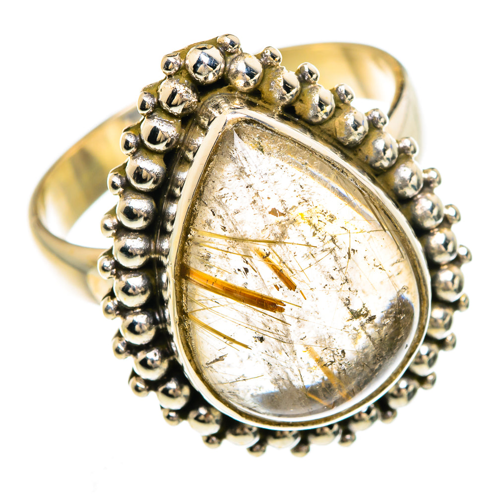 Rutilated Quartz Rings handcrafted by Ana Silver Co - RING84814