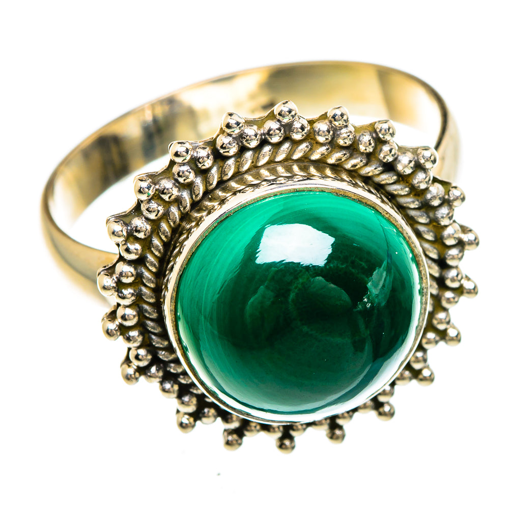 Malachite Rings handcrafted by Ana Silver Co - RING84890