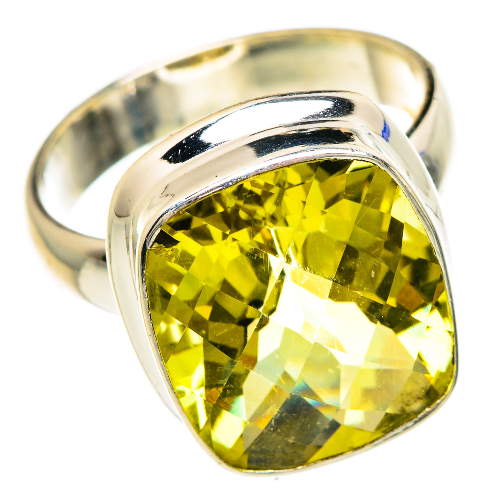 Lemon Quartz Rings handcrafted by Ana Silver Co - RING84924