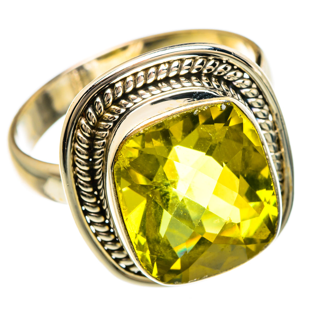 Lemon Quartz Rings handcrafted by Ana Silver Co - RING84967