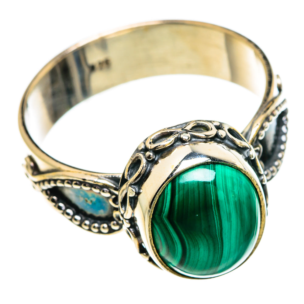 Malachite Rings handcrafted by Ana Silver Co - RING85025