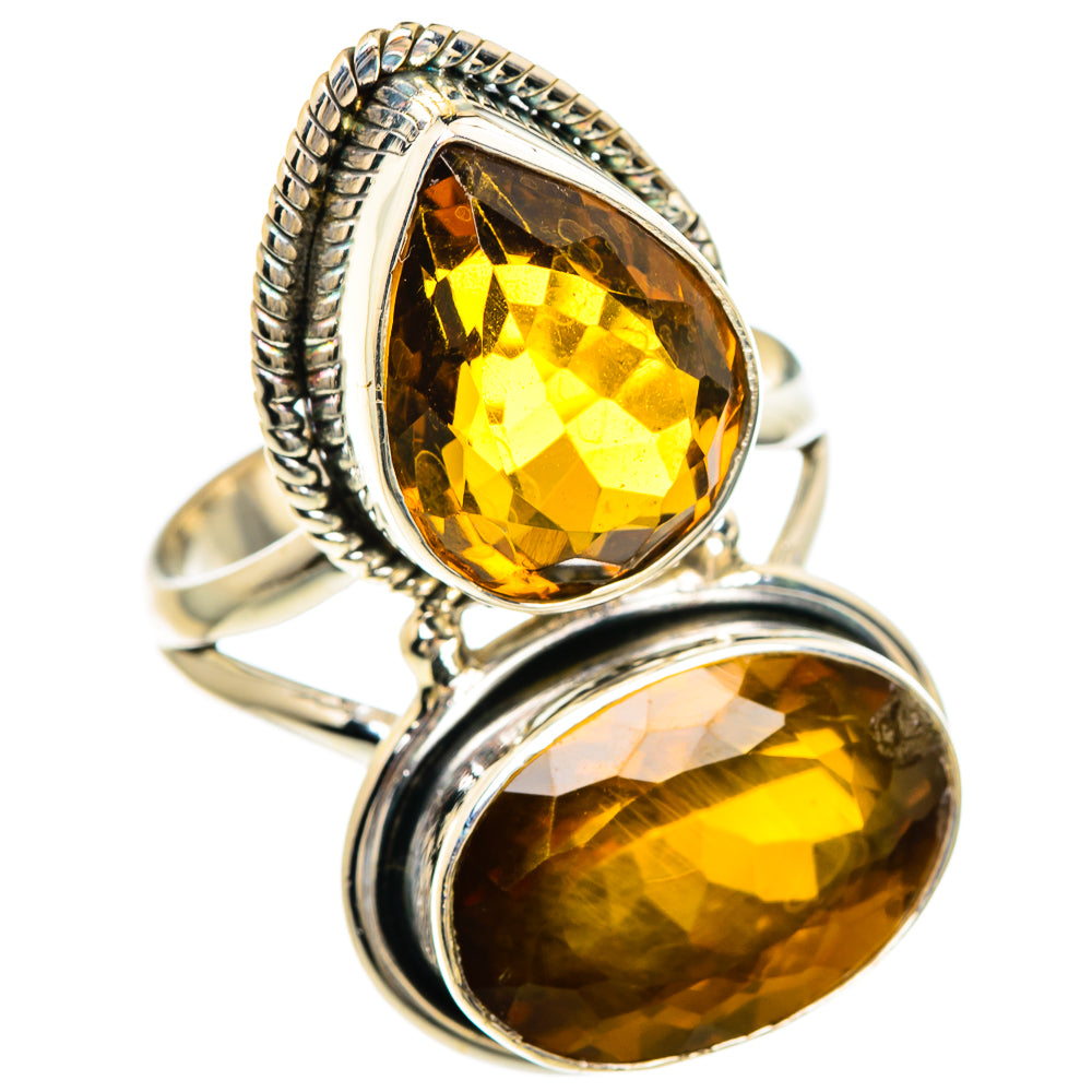 Mandarin Citrine Rings handcrafted by Ana Silver Co - RING85060