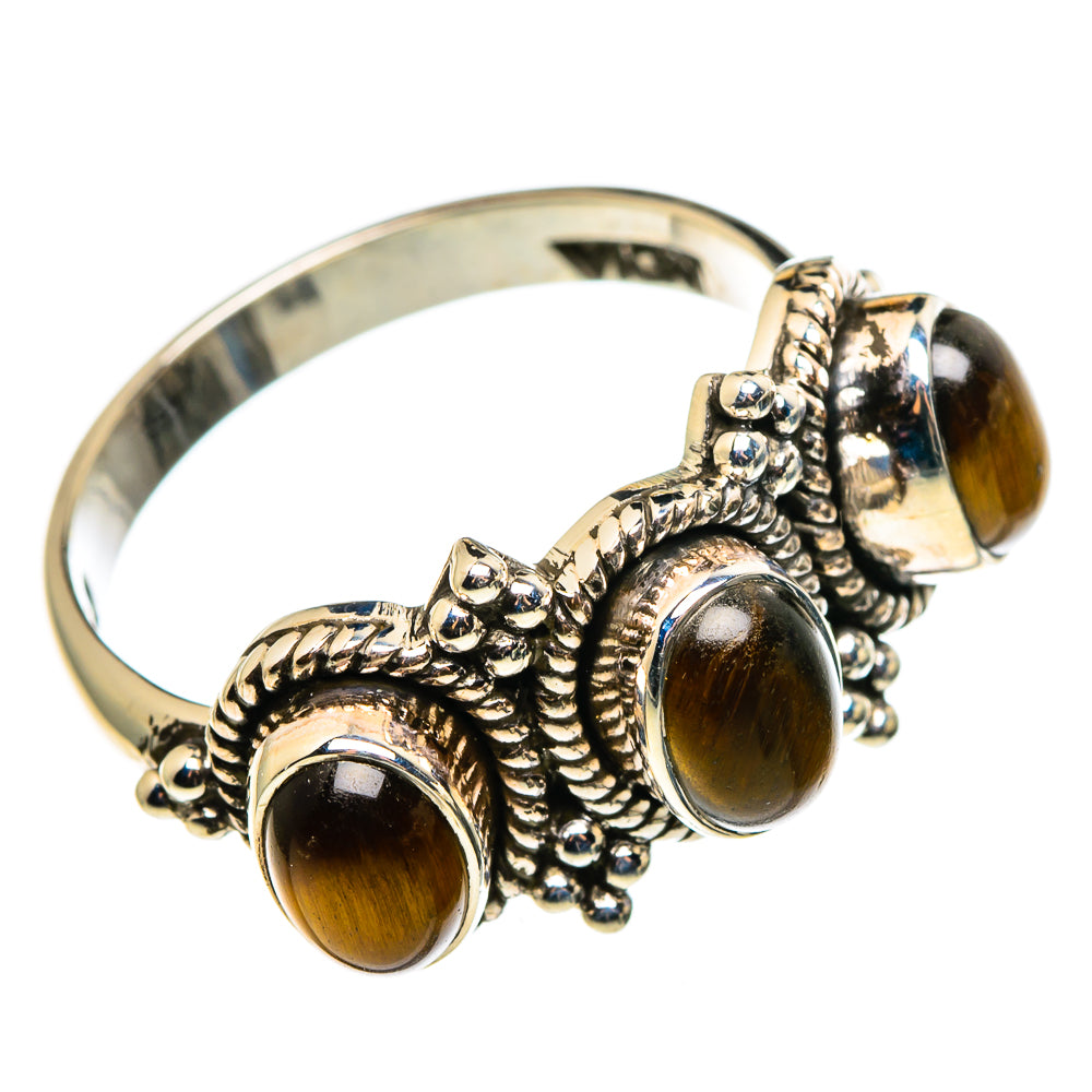 Tiger Eye Rings handcrafted by Ana Silver Co - RING85103