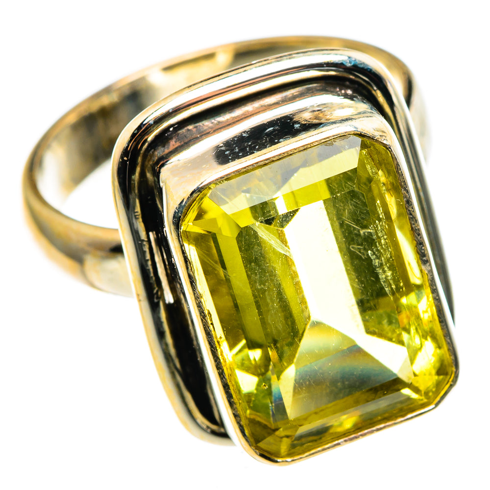 Lemon Quartz Rings handcrafted by Ana Silver Co - RING85139