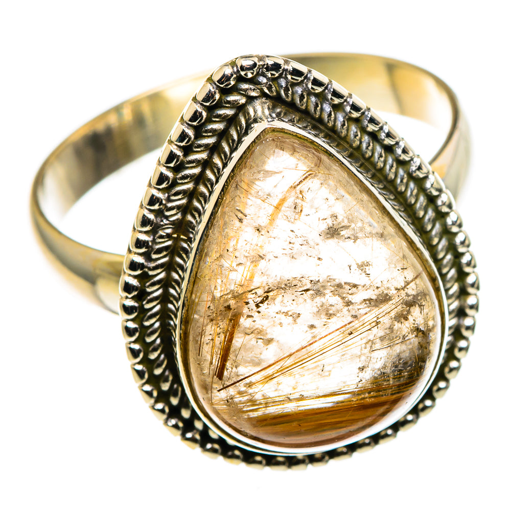 Rutilated Quartz Rings handcrafted by Ana Silver Co - RING85170
