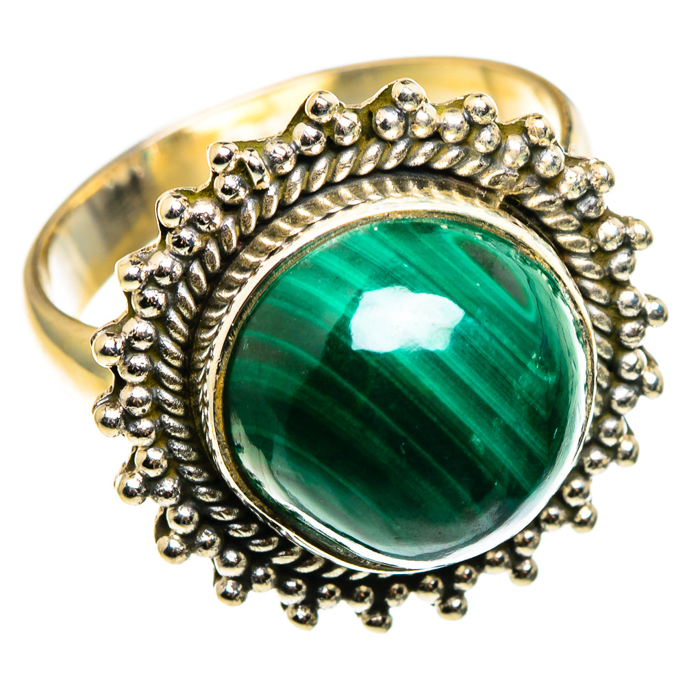 Malachite Rings handcrafted by Ana Silver Co - RING85239
