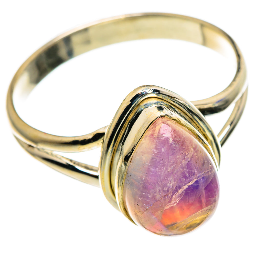 Pink Moonstone Rings handcrafted by Ana Silver Co - RING85253