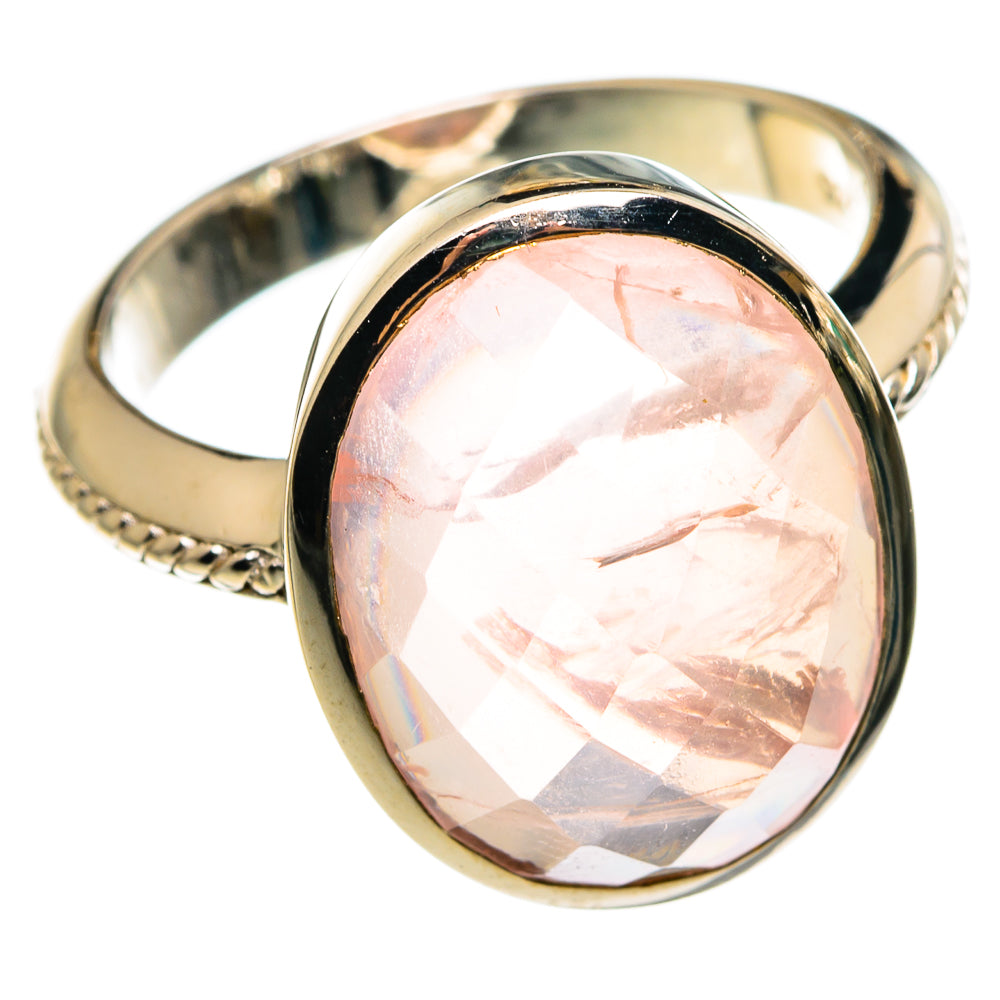 Rose Quartz Rings handcrafted by Ana Silver Co - RING85340