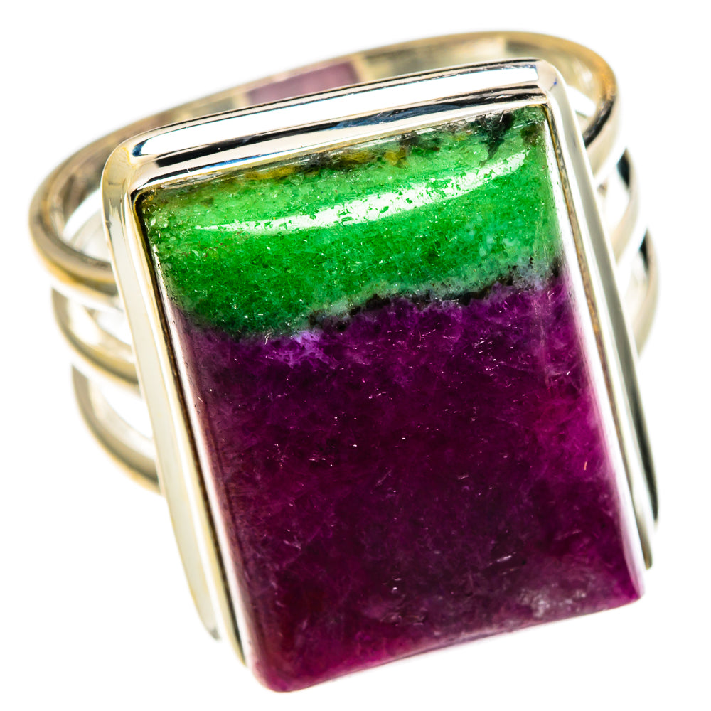 Ruby Zoisite Rings handcrafted by Ana Silver Co - RING85354