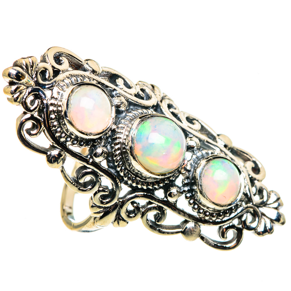 Ethiopian Opal Rings handcrafted by Ana Silver Co - RING85356