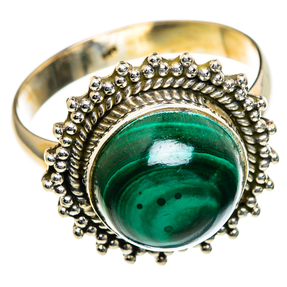 Malachite Rings handcrafted by Ana Silver Co - RING85407