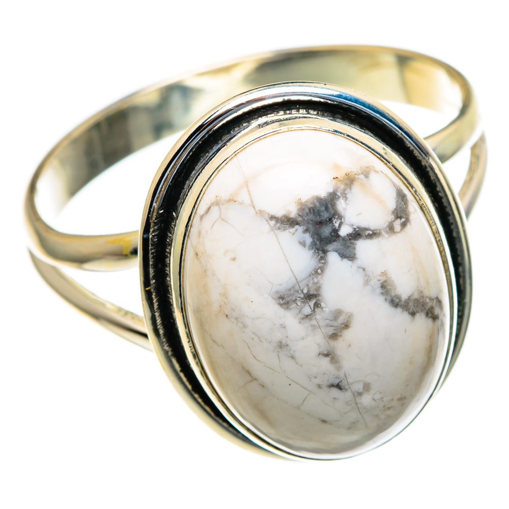 Howlite Rings handcrafted by Ana Silver Co - RING85435