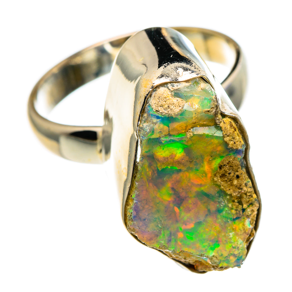 Ethiopian Opal Rings handcrafted by Ana Silver Co - RING85439