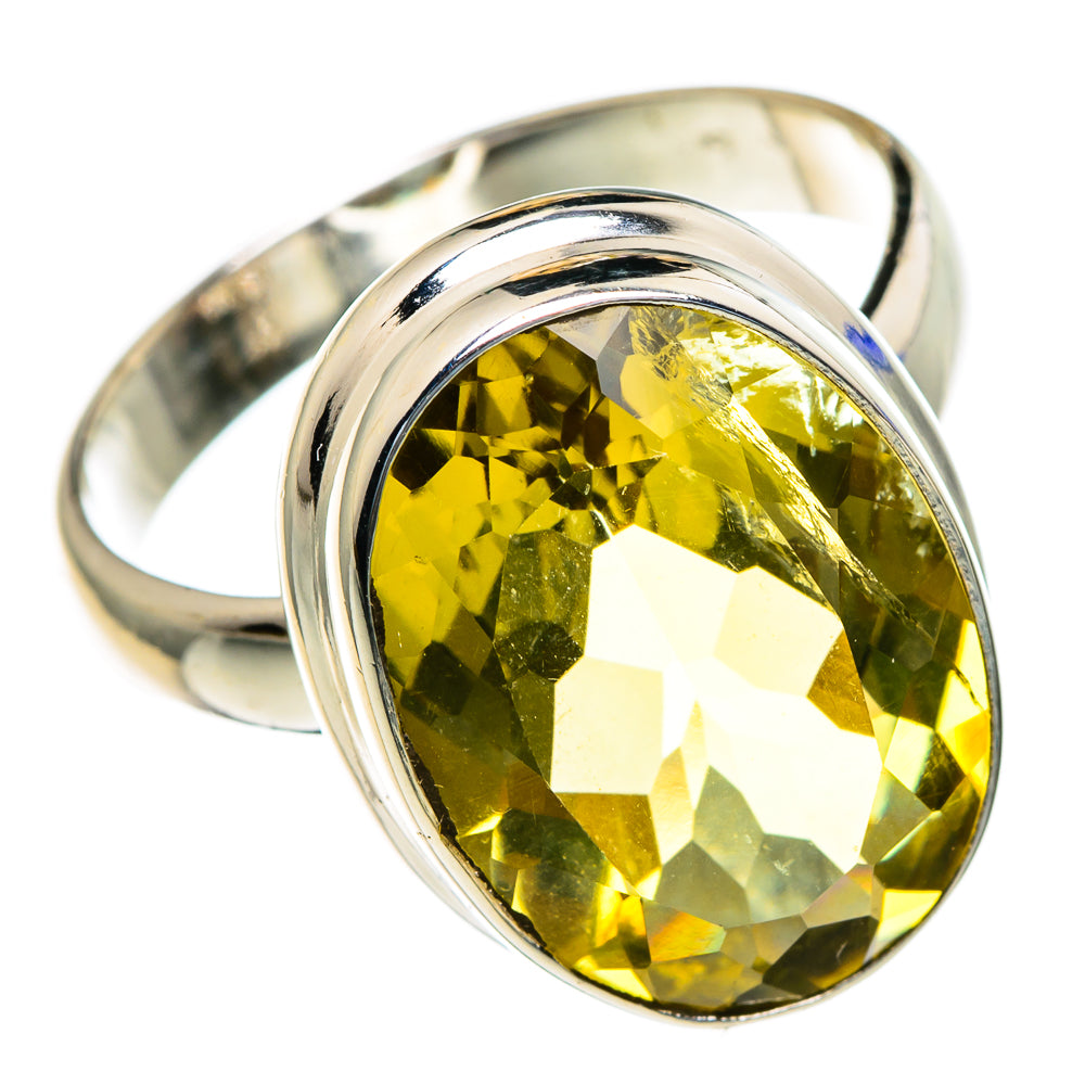 Lemon Quartz Rings handcrafted by Ana Silver Co - RING85442