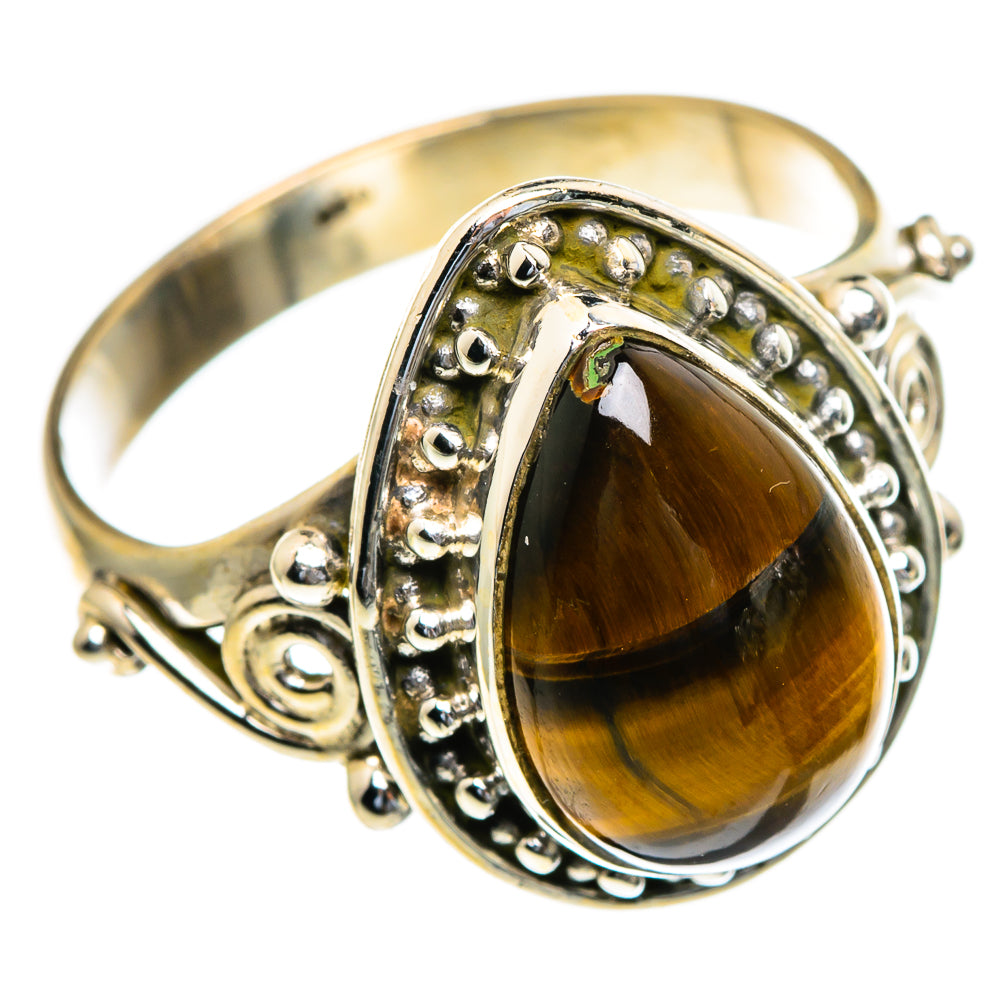 Tiger Eye Rings handcrafted by Ana Silver Co - RING85457