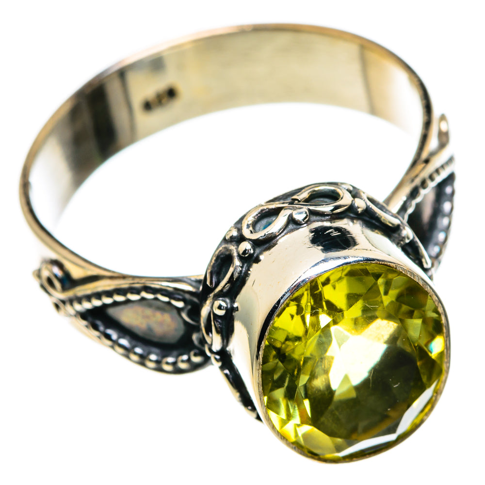 Lemon Quartz Rings handcrafted by Ana Silver Co - RING85491