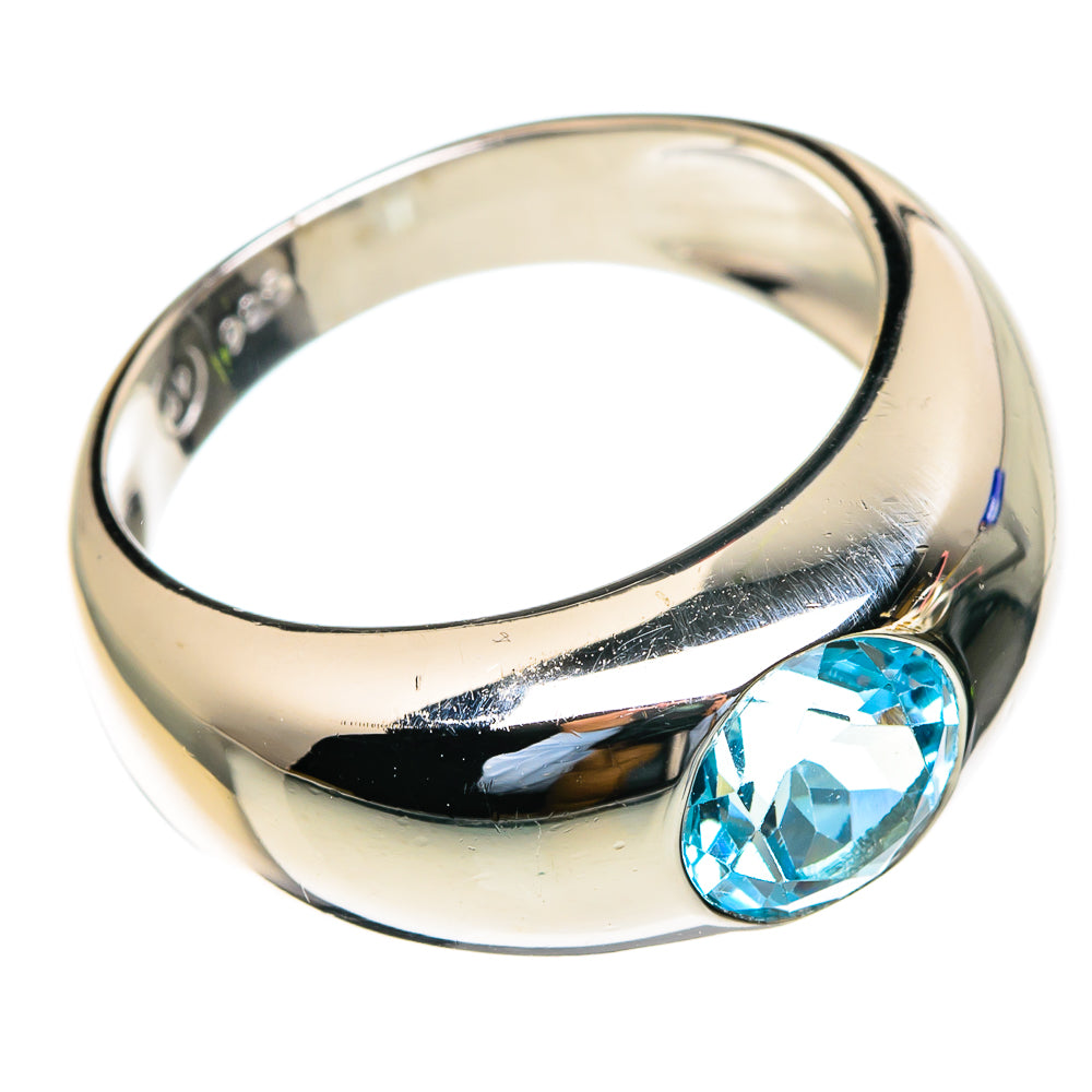 Blue Topaz Rings handcrafted by Ana Silver Co - RING85492
