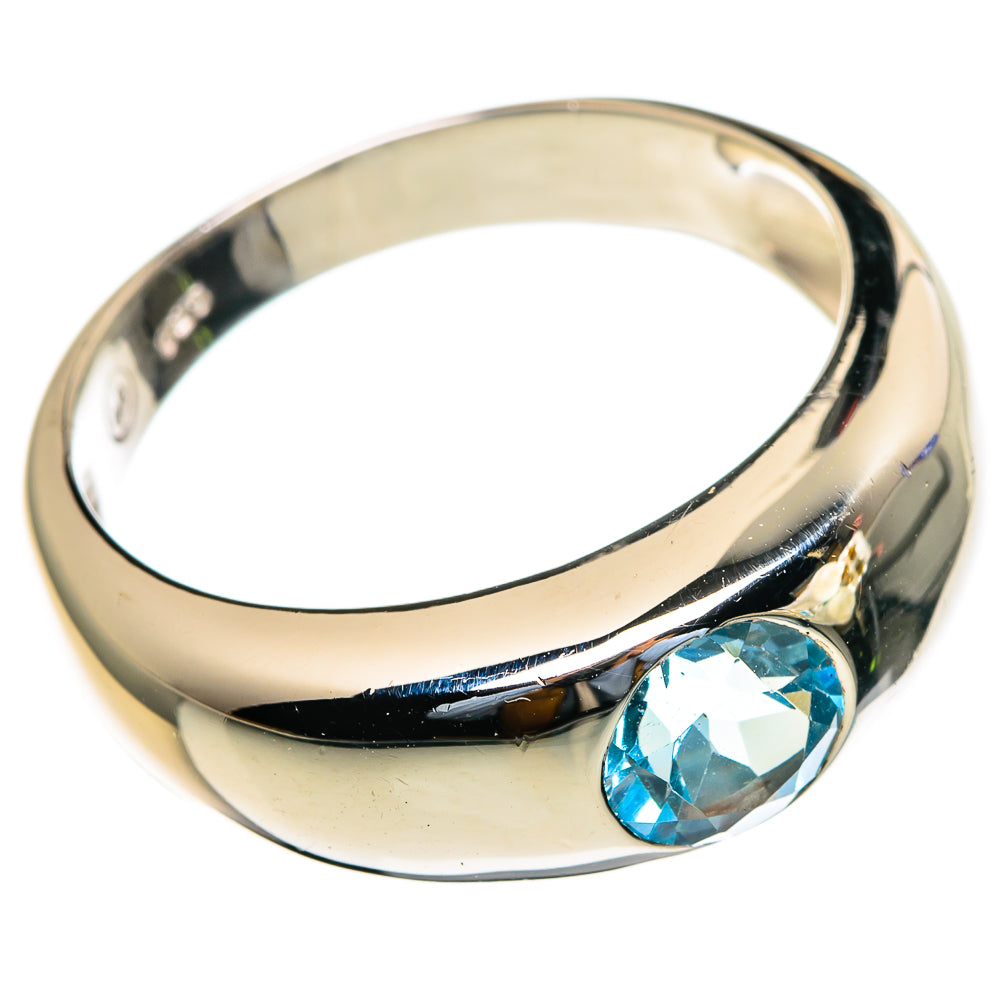 Blue Topaz Rings handcrafted by Ana Silver Co - RING85625