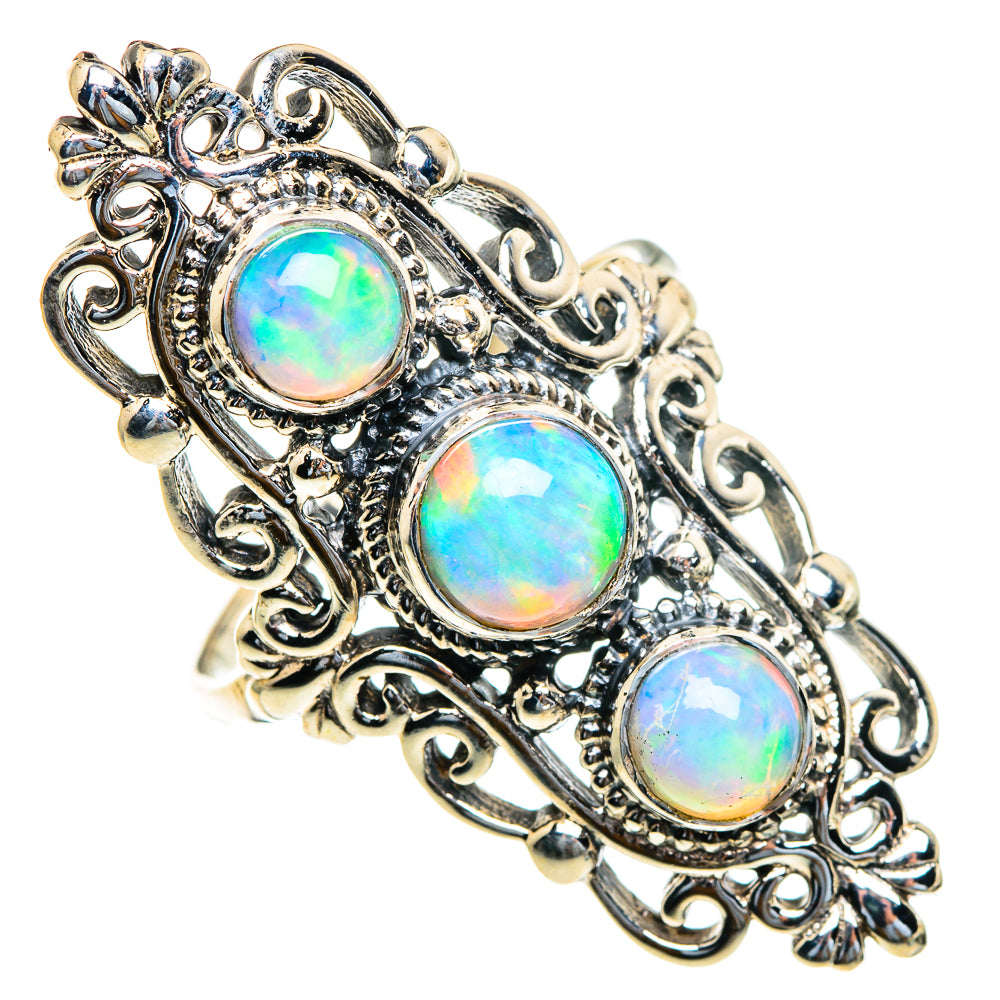 Ethiopian Opal Rings handcrafted by Ana Silver Co - RING85687