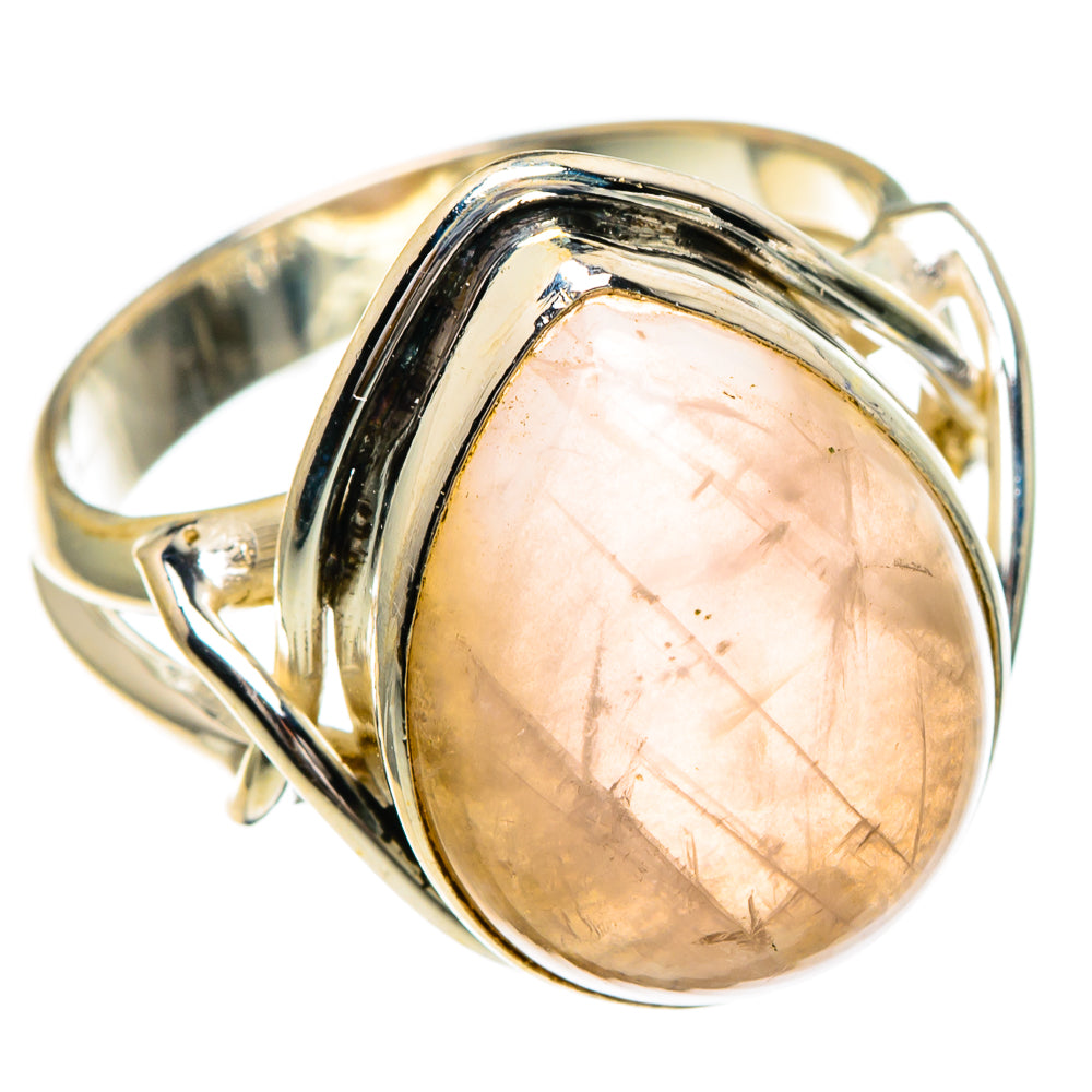Rose Quartz Rings handcrafted by Ana Silver Co - RING85790