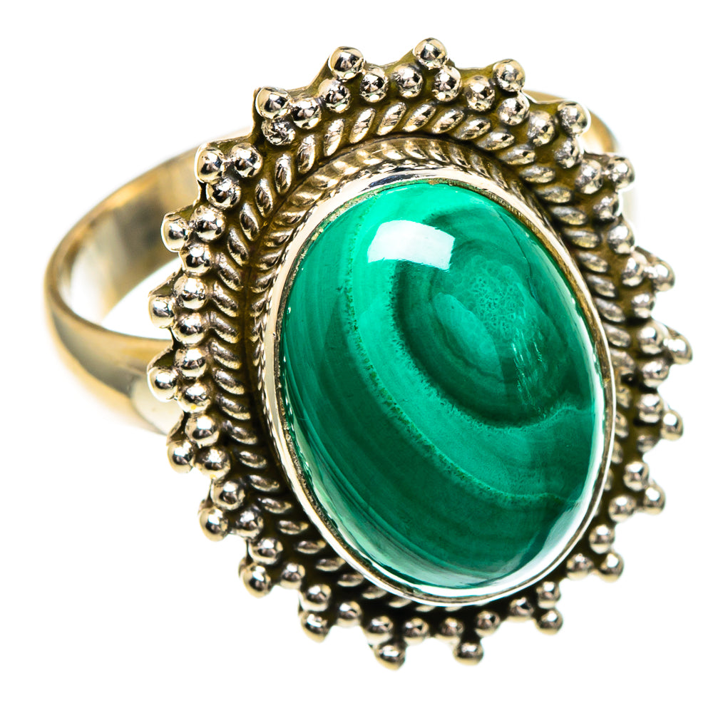 Malachite Rings handcrafted by Ana Silver Co - RING85924