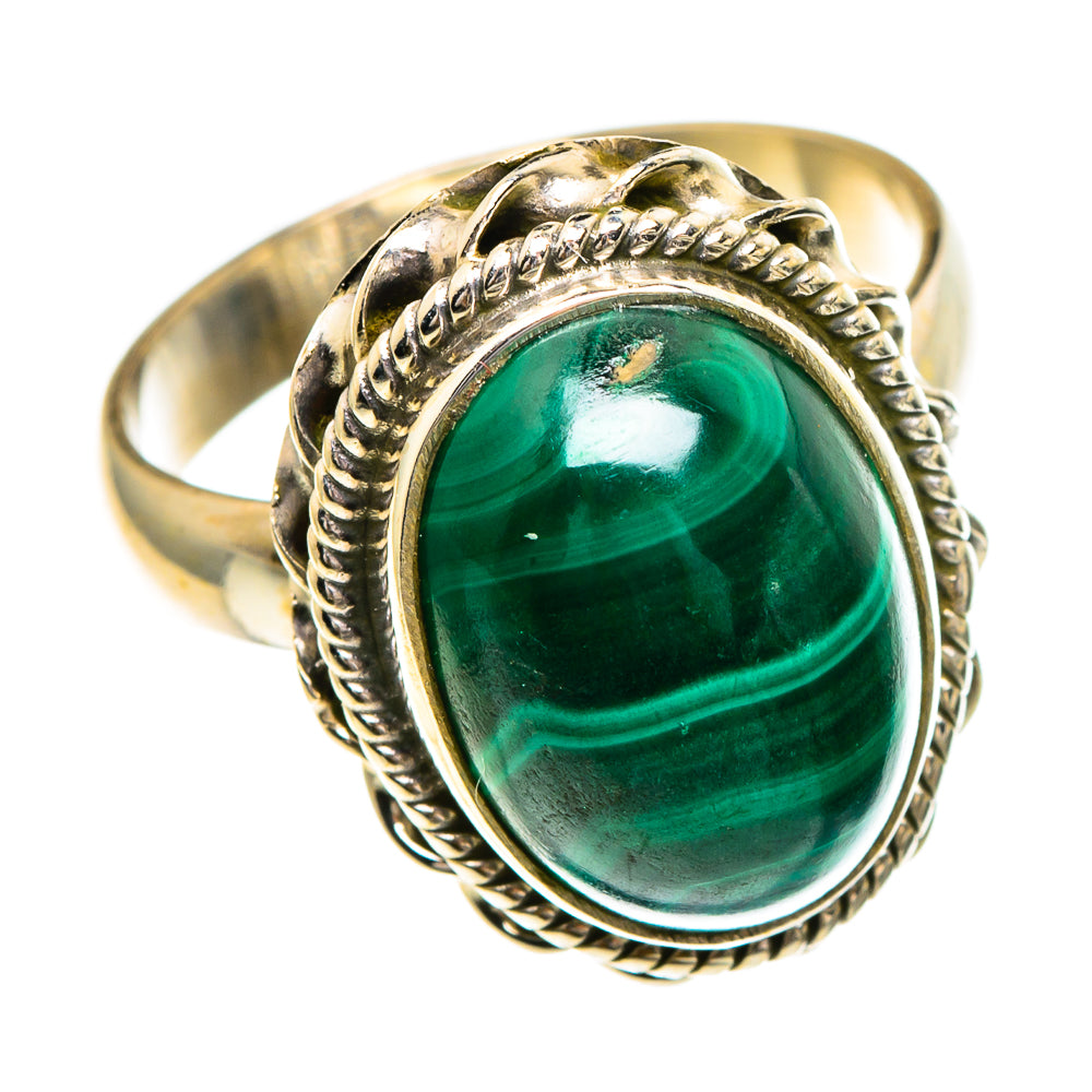 Malachite Rings handcrafted by Ana Silver Co - RING85966