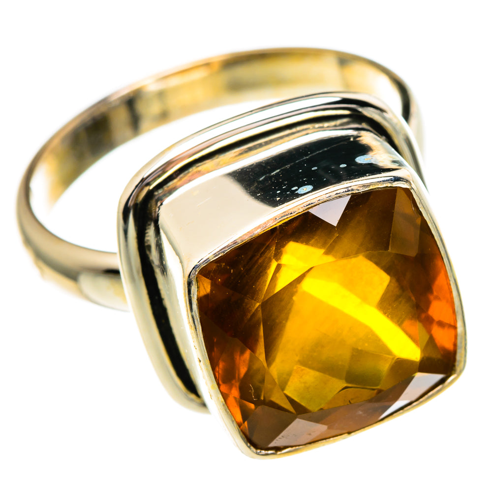 Mandarin Citrine Rings handcrafted by Ana Silver Co - RING86008