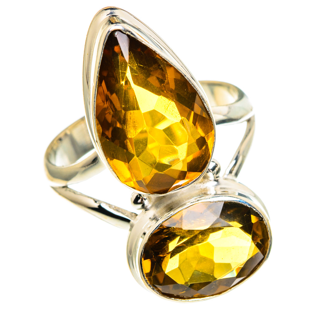 Mandarin Citrine Rings handcrafted by Ana Silver Co - RING86012