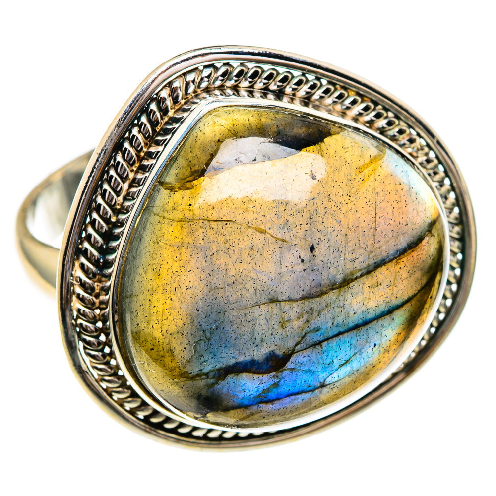 Labradorite Rings handcrafted by Ana Silver Co - RING86027