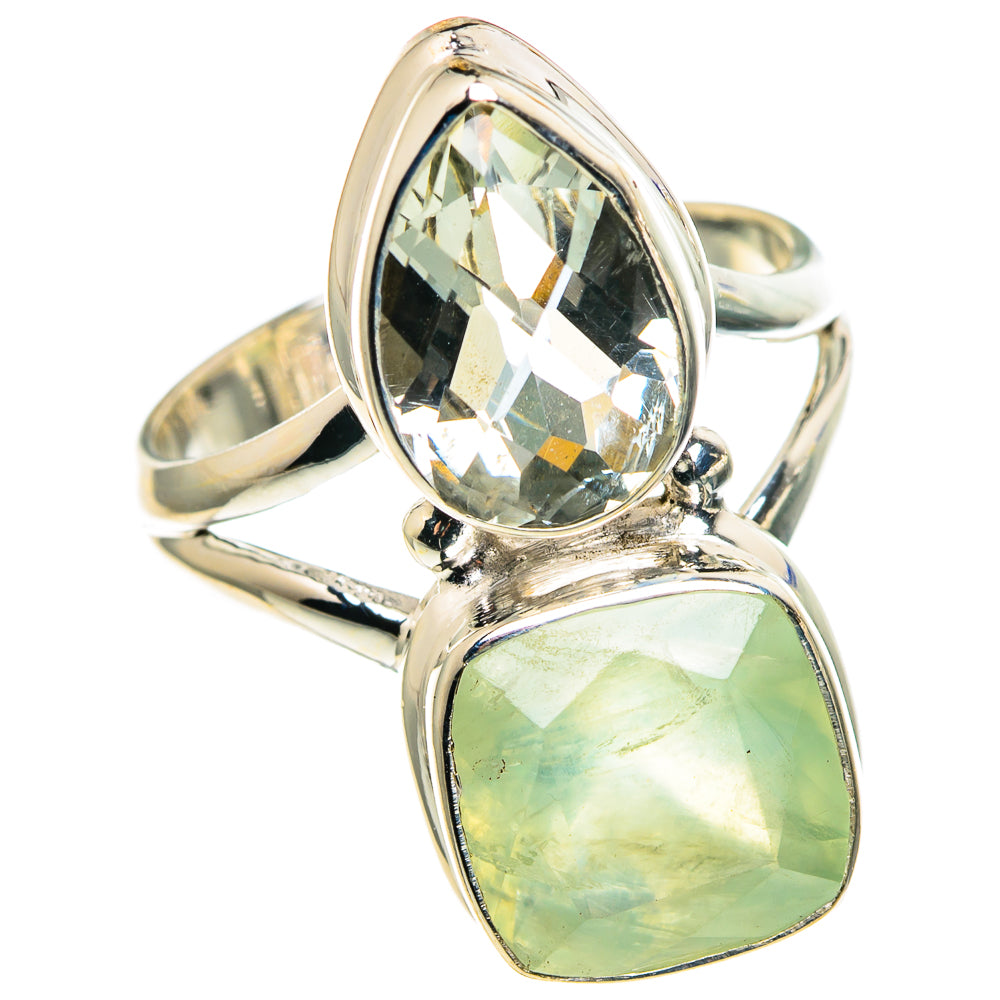 Prehnite Rings handcrafted by Ana Silver Co - RING86048