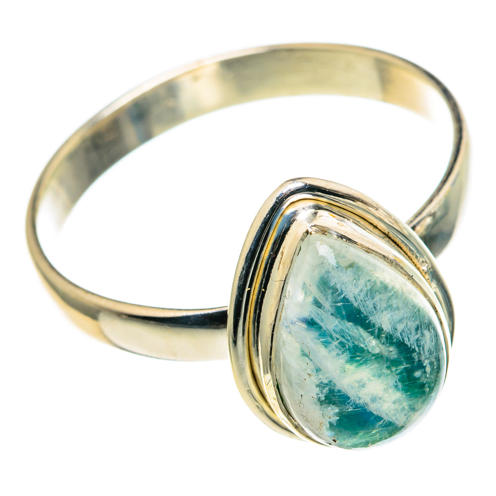 Green Moonstone Rings handcrafted by Ana Silver Co - RING86051
