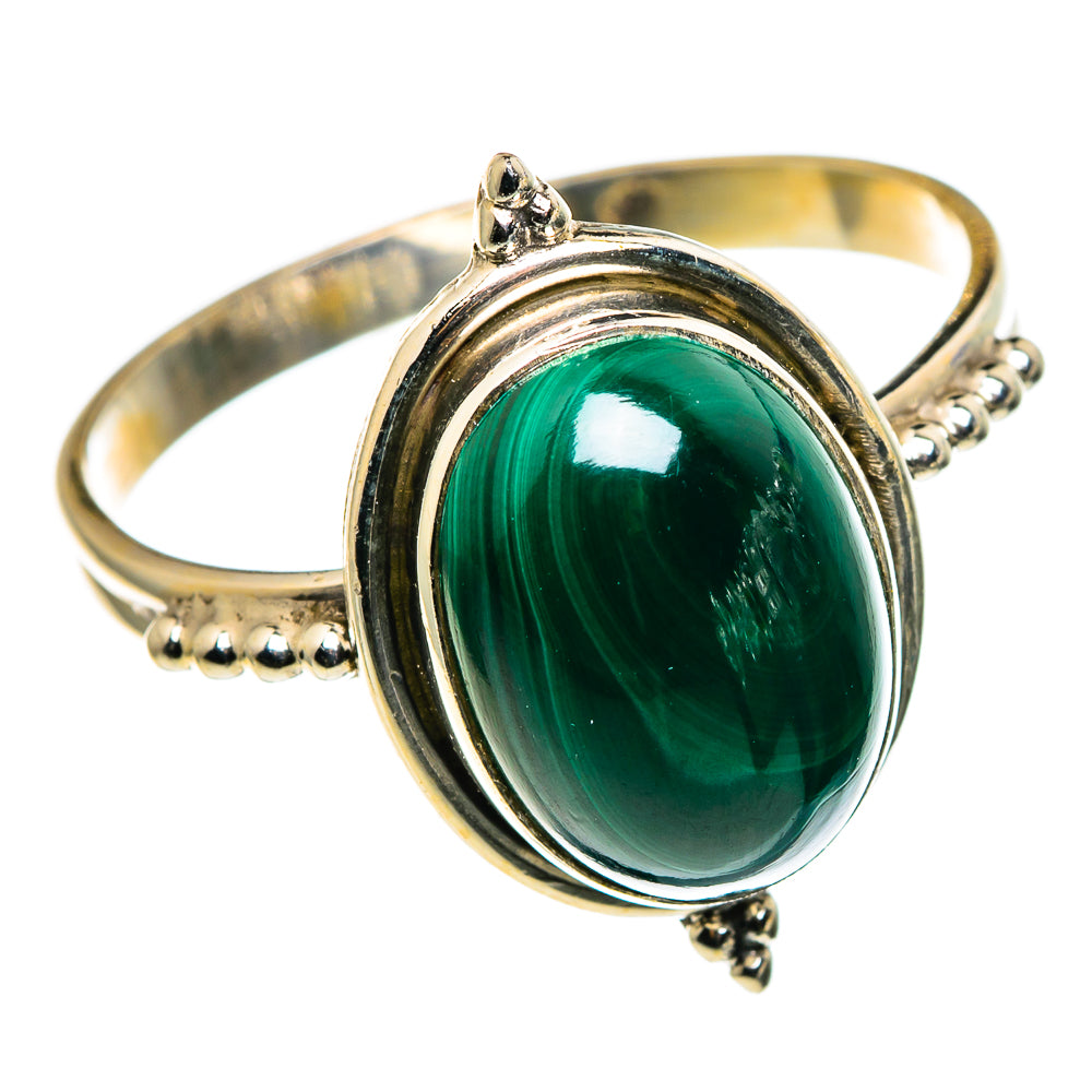 Malachite Rings handcrafted by Ana Silver Co - RING86055
