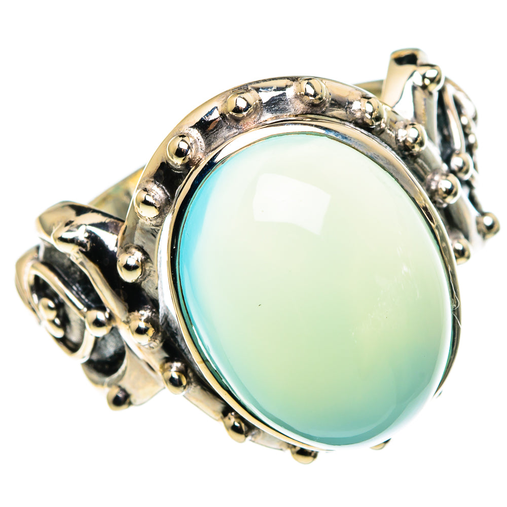 Aqua Chalcedony Rings handcrafted by Ana Silver Co - RING86090