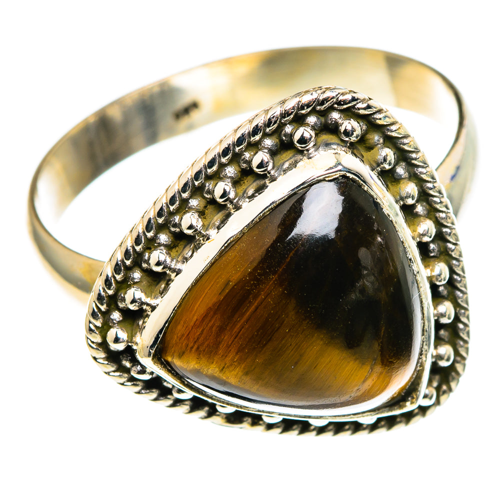 Tiger Eye Rings handcrafted by Ana Silver Co - RING86101