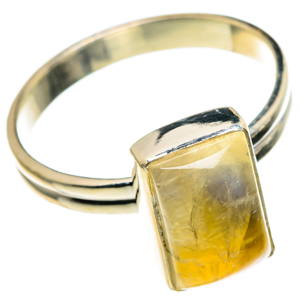 Yellow Moonstone Rings handcrafted by Ana Silver Co - RING86168