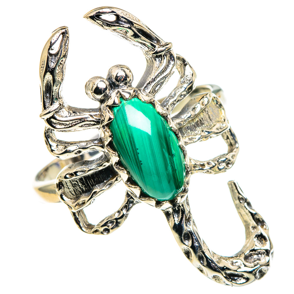 Malachite Rings handcrafted by Ana Silver Co - RING86174