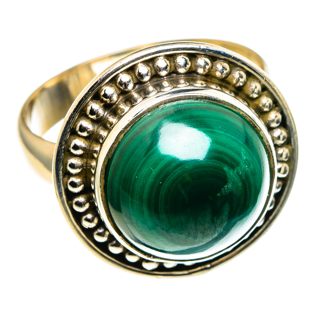 Malachite Rings handcrafted by Ana Silver Co - RING86177
