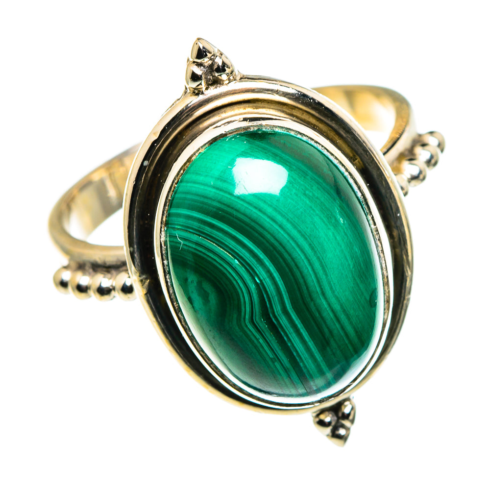 Malachite Rings handcrafted by Ana Silver Co - RING86180
