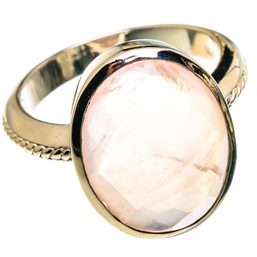 Rose Quartz Rings handcrafted by Ana Silver Co - RING86191