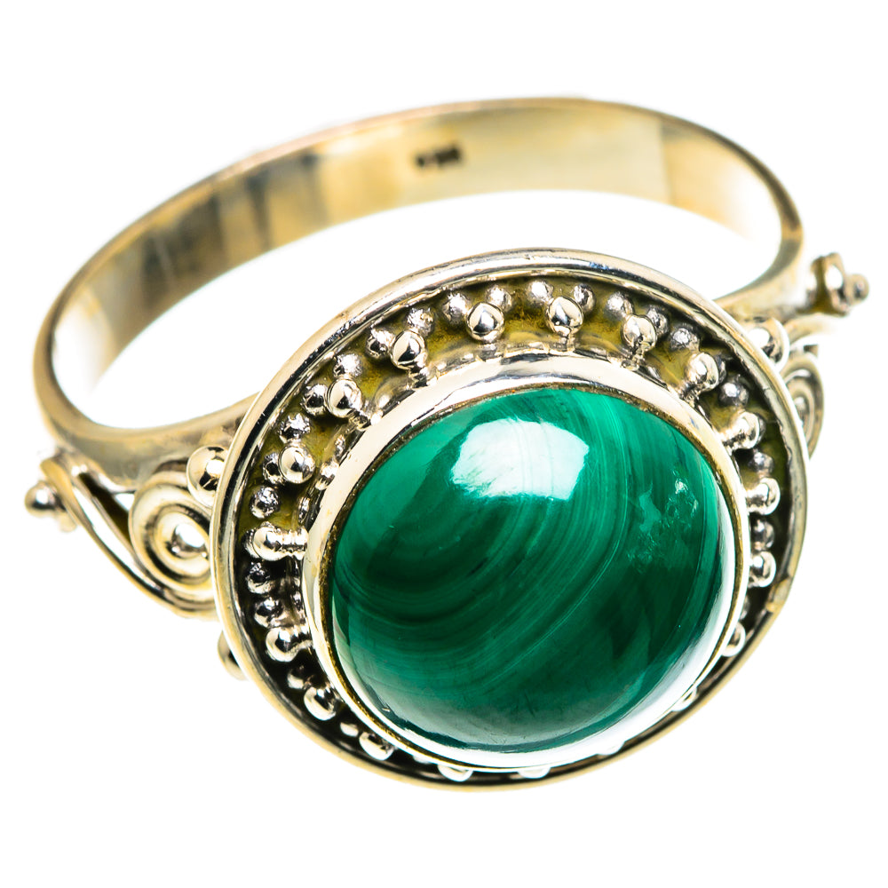 Malachite Rings handcrafted by Ana Silver Co - RING86253