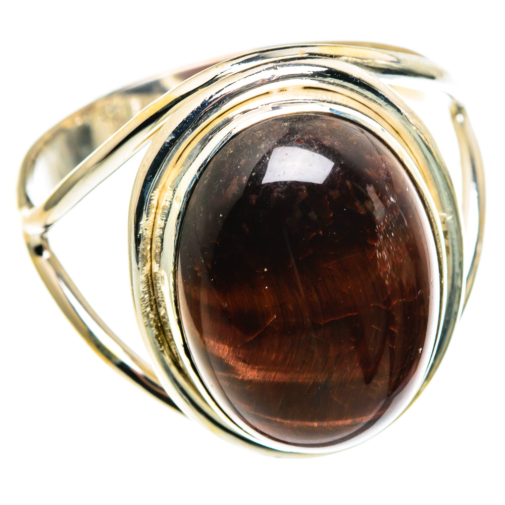 Red Tiger Eye Rings handcrafted by Ana Silver Co - RING86259