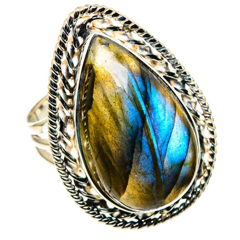 Labradorite Rings handcrafted by Ana Silver Co - RING86309