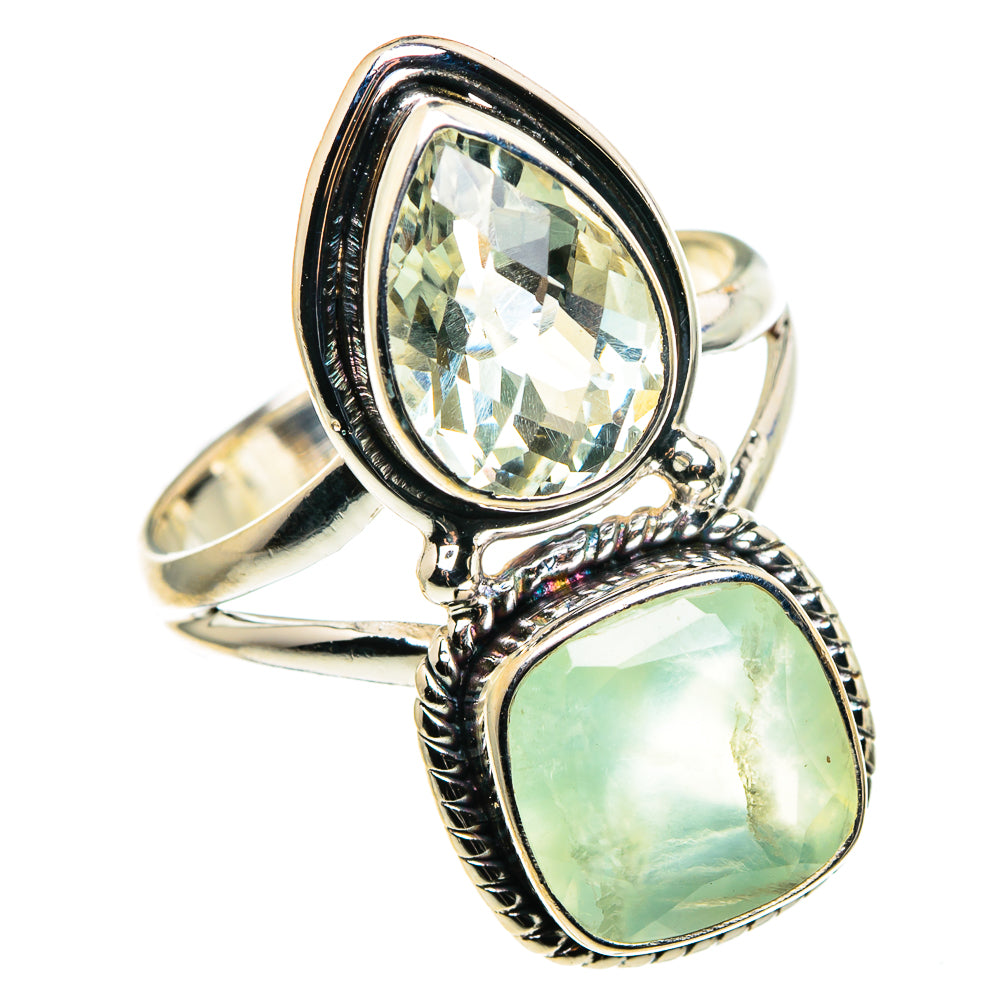 Prehnite Rings handcrafted by Ana Silver Co - RING86320