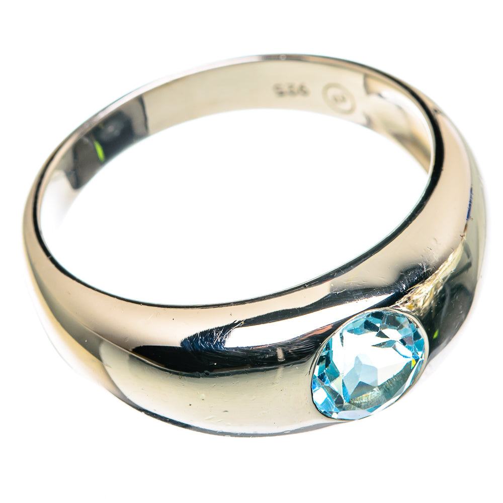 Blue Topaz Rings handcrafted by Ana Silver Co - RING86376