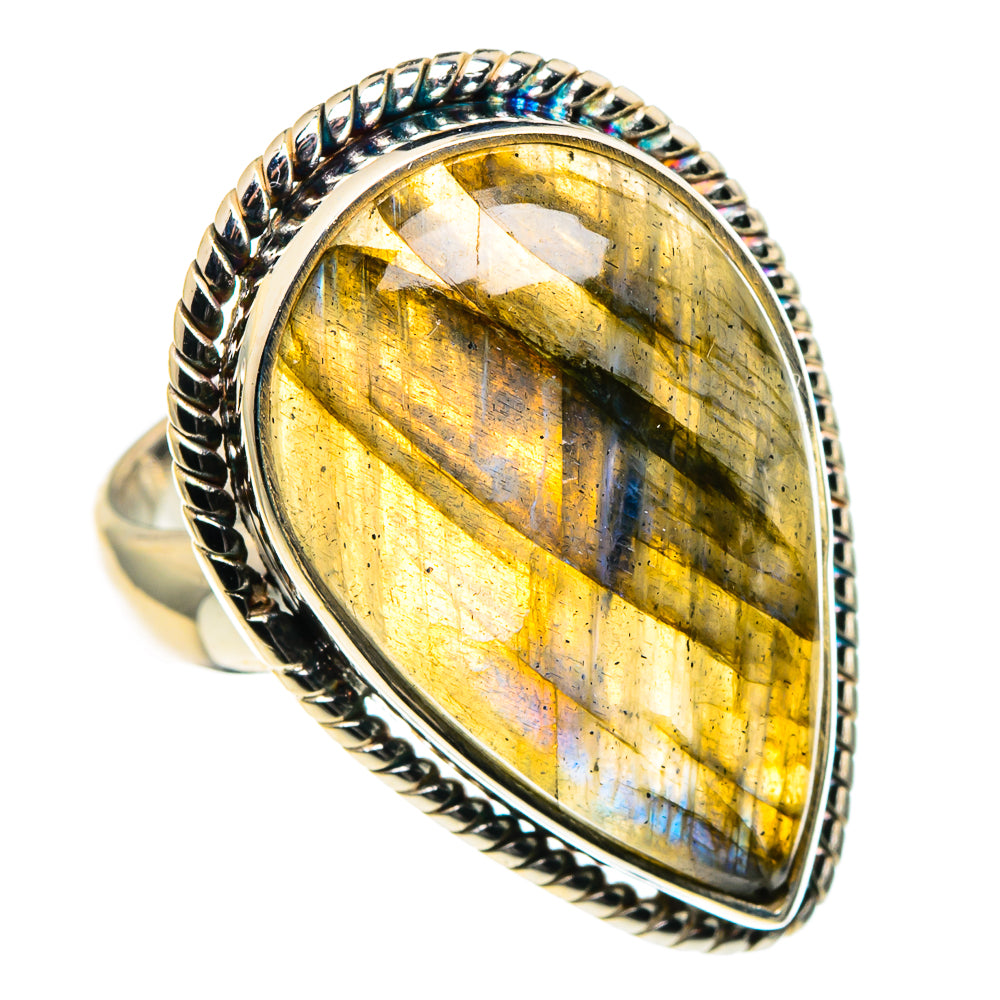 Labradorite Rings handcrafted by Ana Silver Co - RING86377